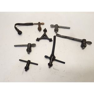 Lot of 7 Vintage Drill chuck keys Jacobs #3, K3 and Ryobi others Free Shipping